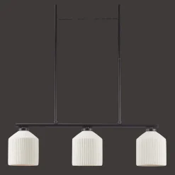 Bouclair 3-Bulb Metal and Ceramic Ceiling Lamp