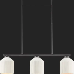 Bouclair 3-Bulb Metal and Ceramic Ceiling Lamp