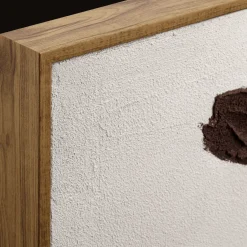 Best Bouclair Burgundy Flowers Framed Oil Painting