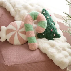 Clearance Bouclair Candy Cane Decorative Pillow