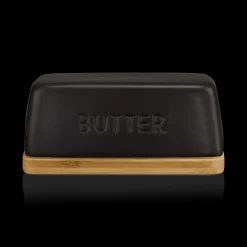 Clearance Bouclair Ceramic & Wood Butter Dish