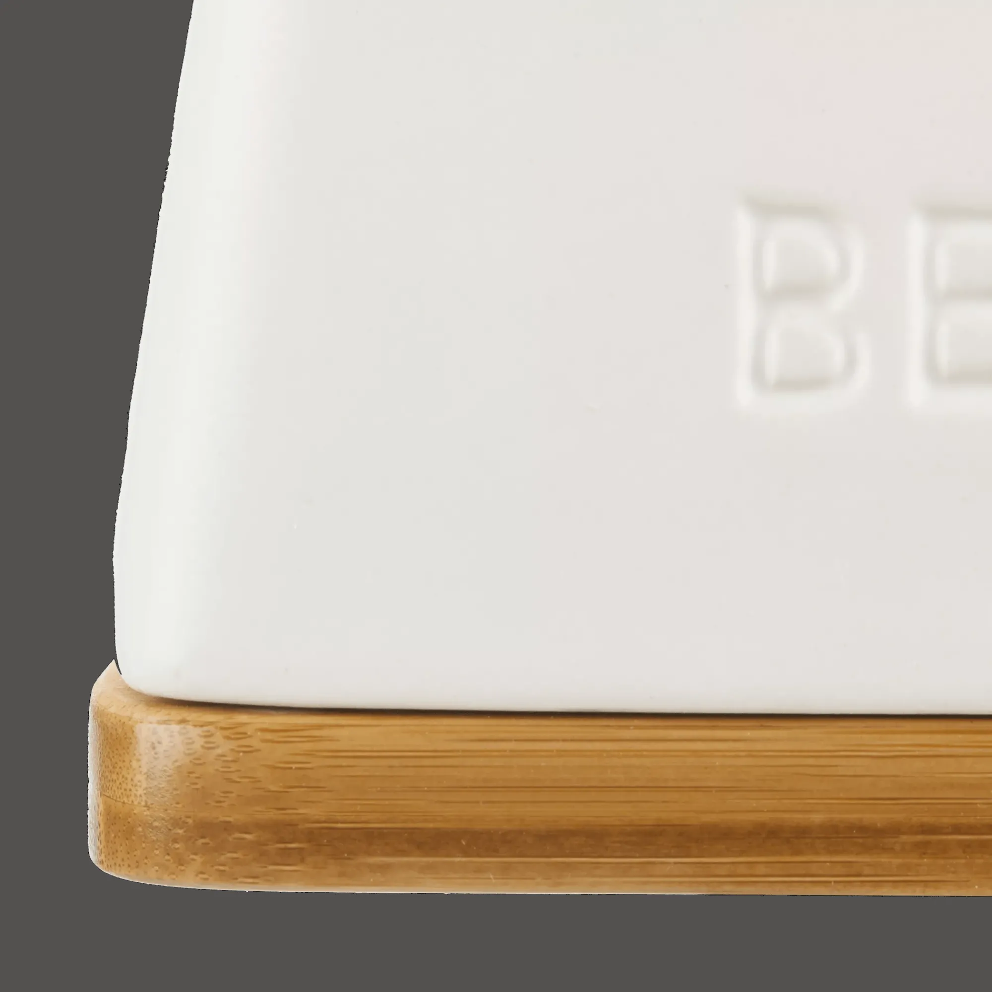 Clearance Bouclair Ceramic & Wood Butter Dish