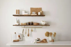 Clearance Bouclair Ceramic & Wood Butter Dish