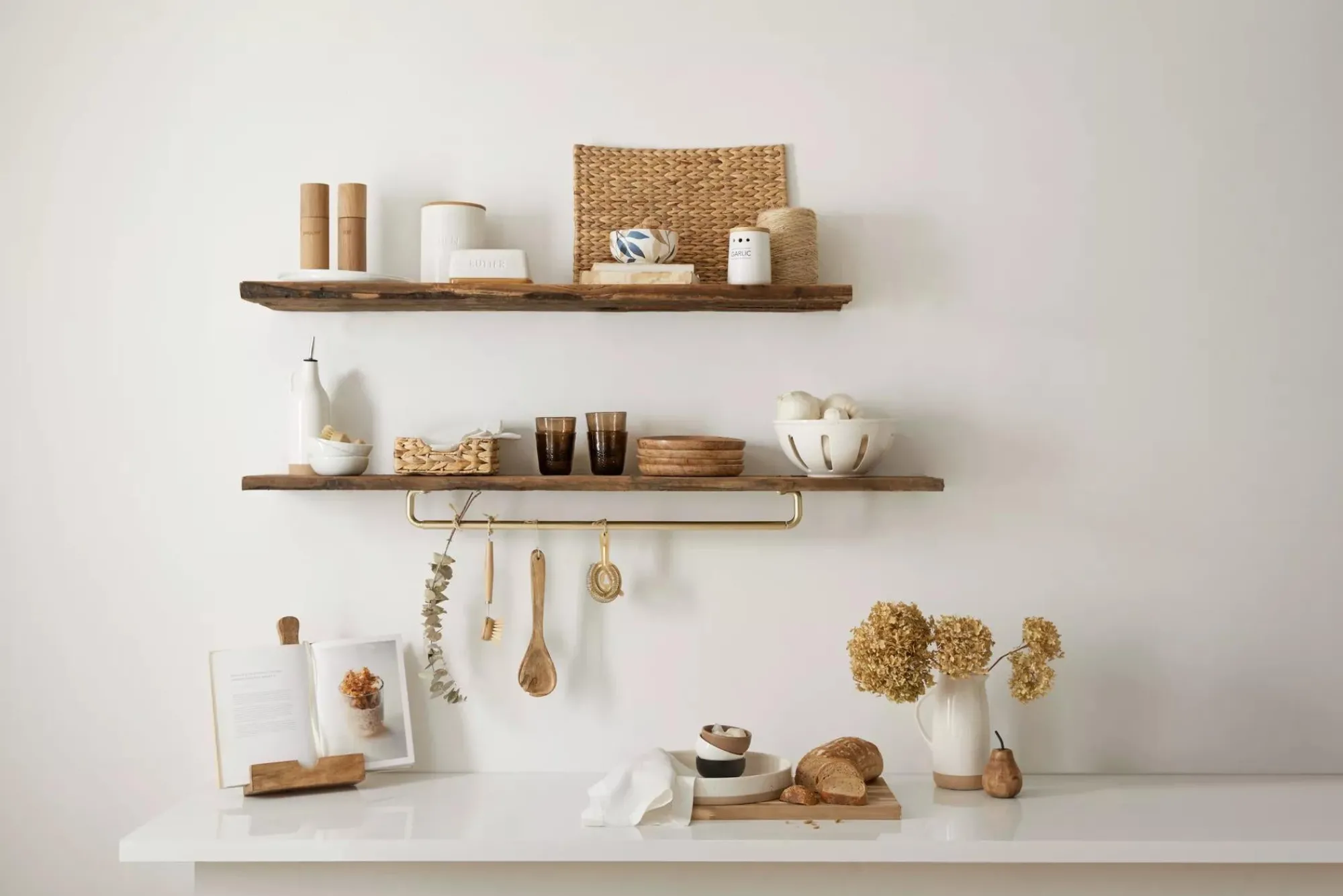 Clearance Bouclair Ceramic & Wood Butter Dish