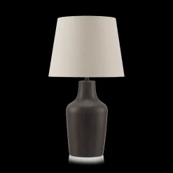 Clearance Bouclair Ceramic and Linen Table Lamp
