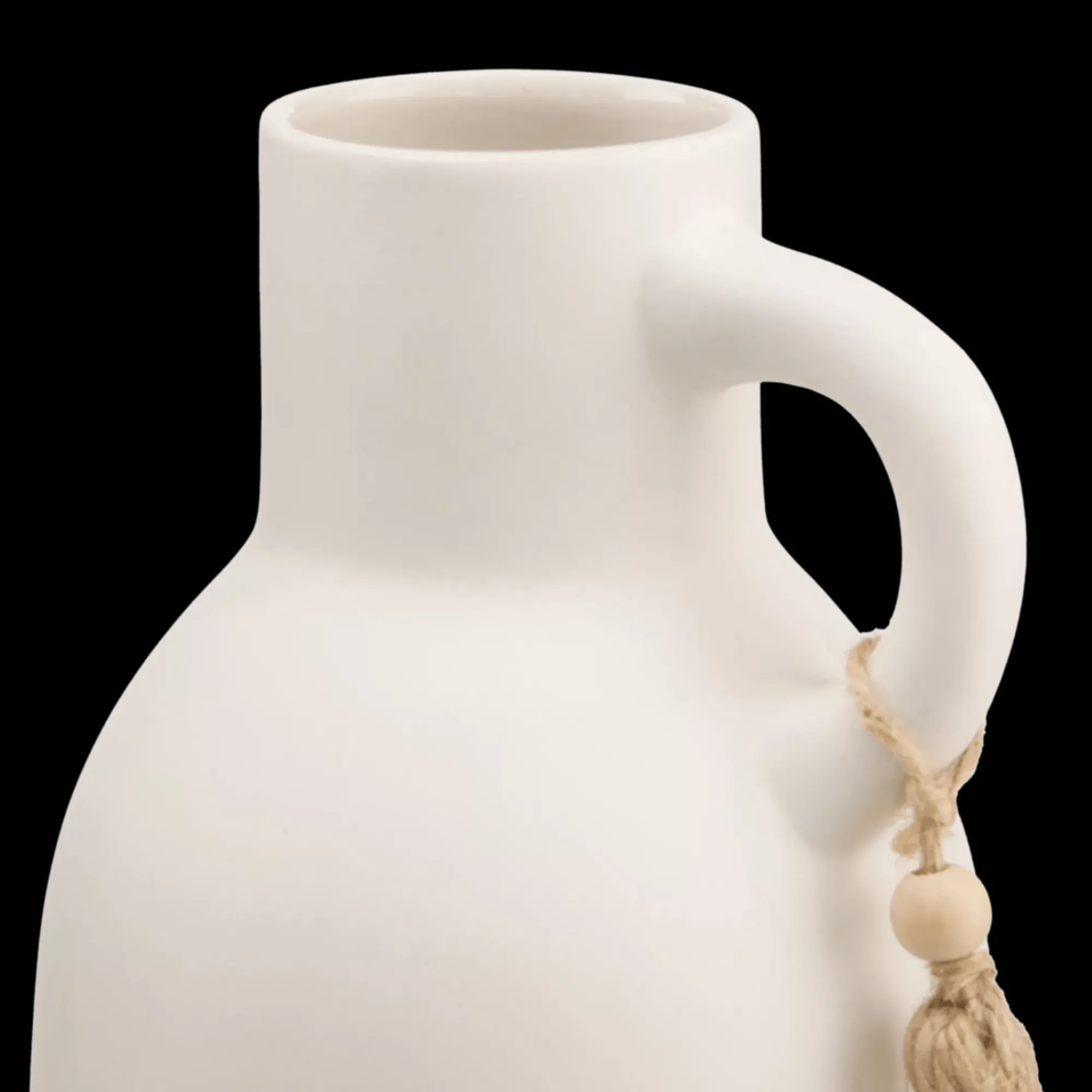 Outlet Bouclair Ceramic Bottle Vase with Tassel
