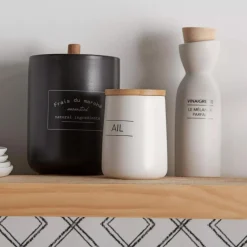 Online Bouclair Ceramic Garlic Container