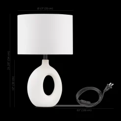 Online Bouclair Ceramic Loop Table Lamp