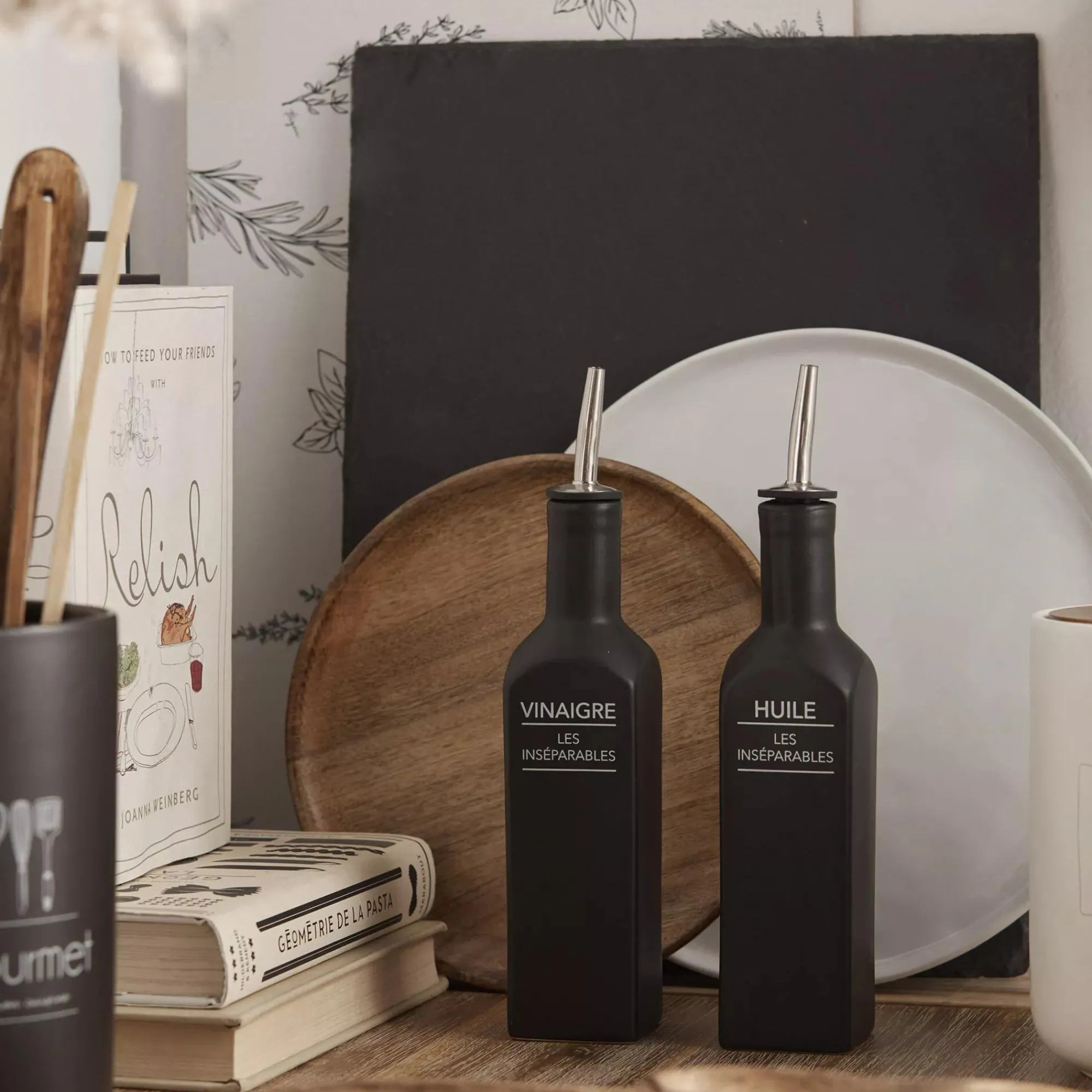 Discount Bouclair Ceramic Oil Bottle with Pouring Spout