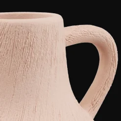 Hot Bouclair Ceramic Red Vase with Handles