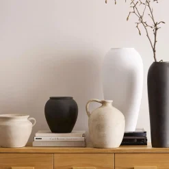 Hot Bouclair Ceramic Table Vase with Handle