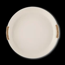 Online Bouclair Ceramic Tray with Rope on Handles