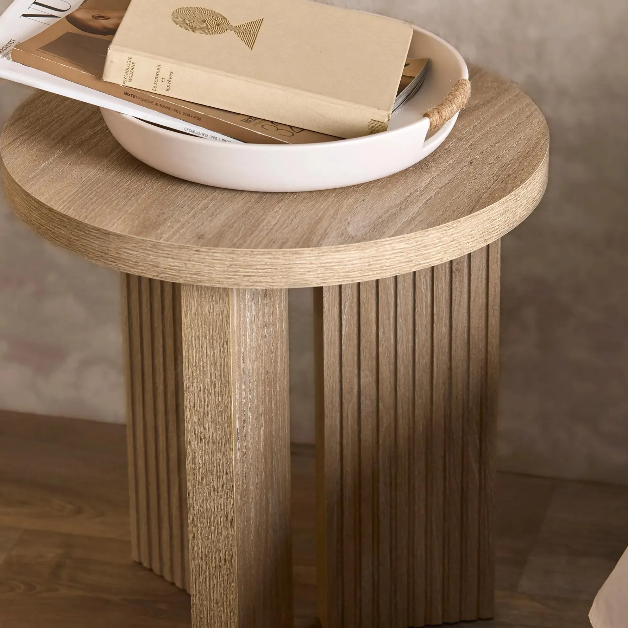 Online Bouclair Ceramic Tray with Rope on Handles