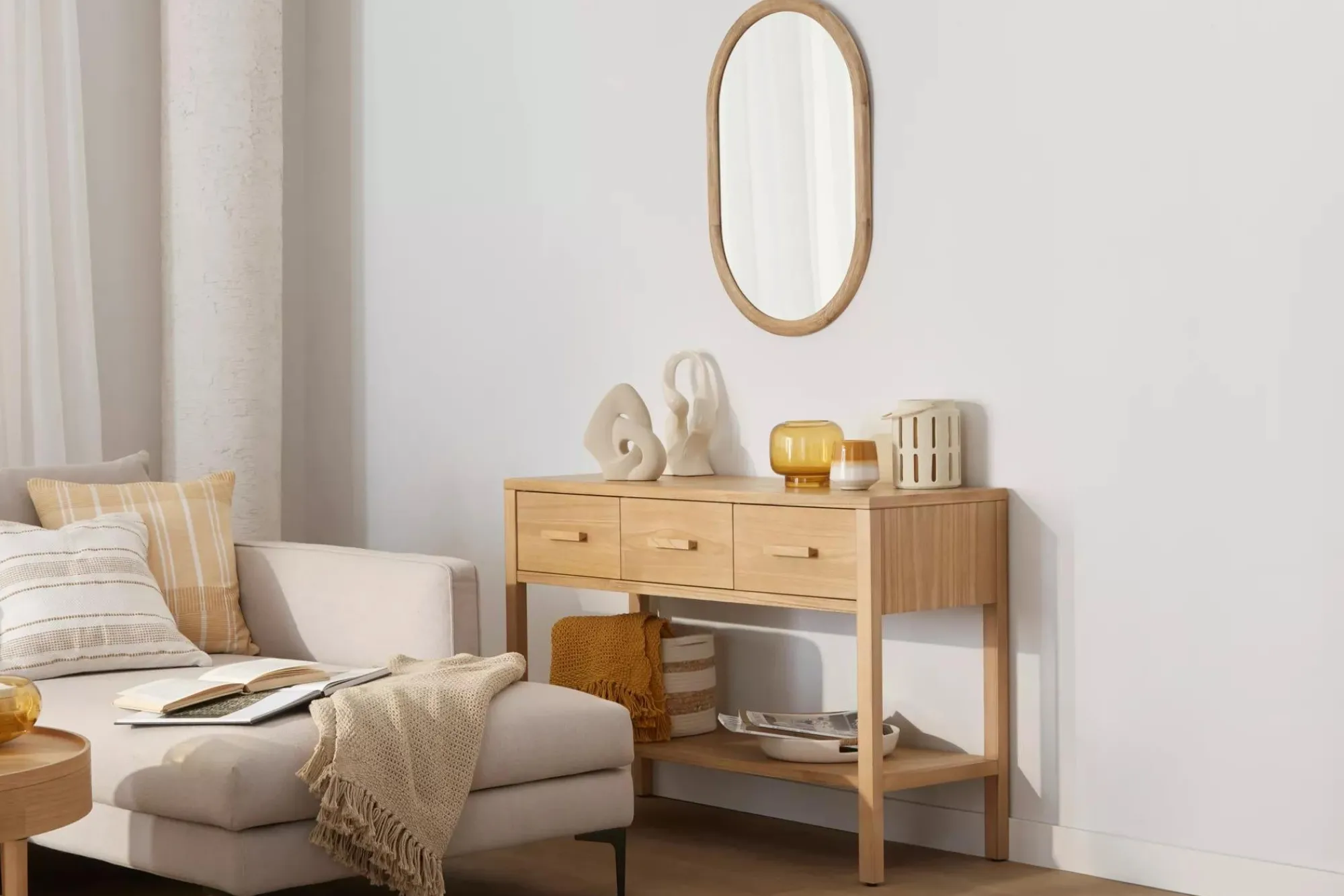 Online Bouclair Ceramic Tray with Rope on Handles