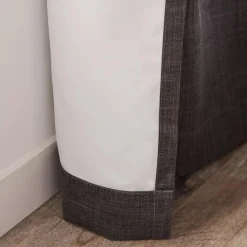 Bouclair Charcoal Chita Back Tab Blackout Curtain