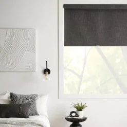 New Bouclair Charcoal Chita Cordless Blackout Roller Shade