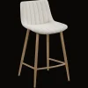 Hot Bouclair Chita Fabric and Metal Bar Stool