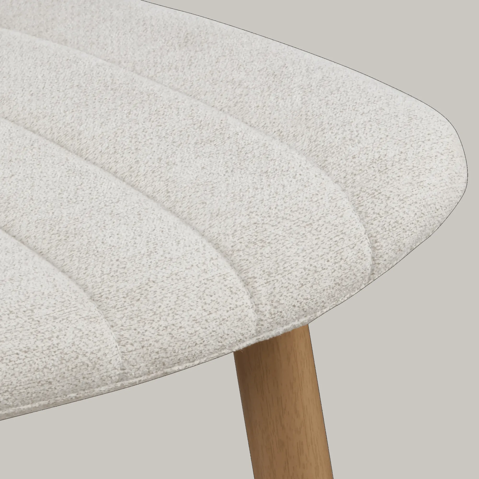 Hot Bouclair Chita Fabric and Metal Bar Stool