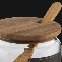 New Bouclair Clear Glass Salt Jar