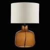 Online Bouclair Cognac Transparent Glass Table Lamp with Shade