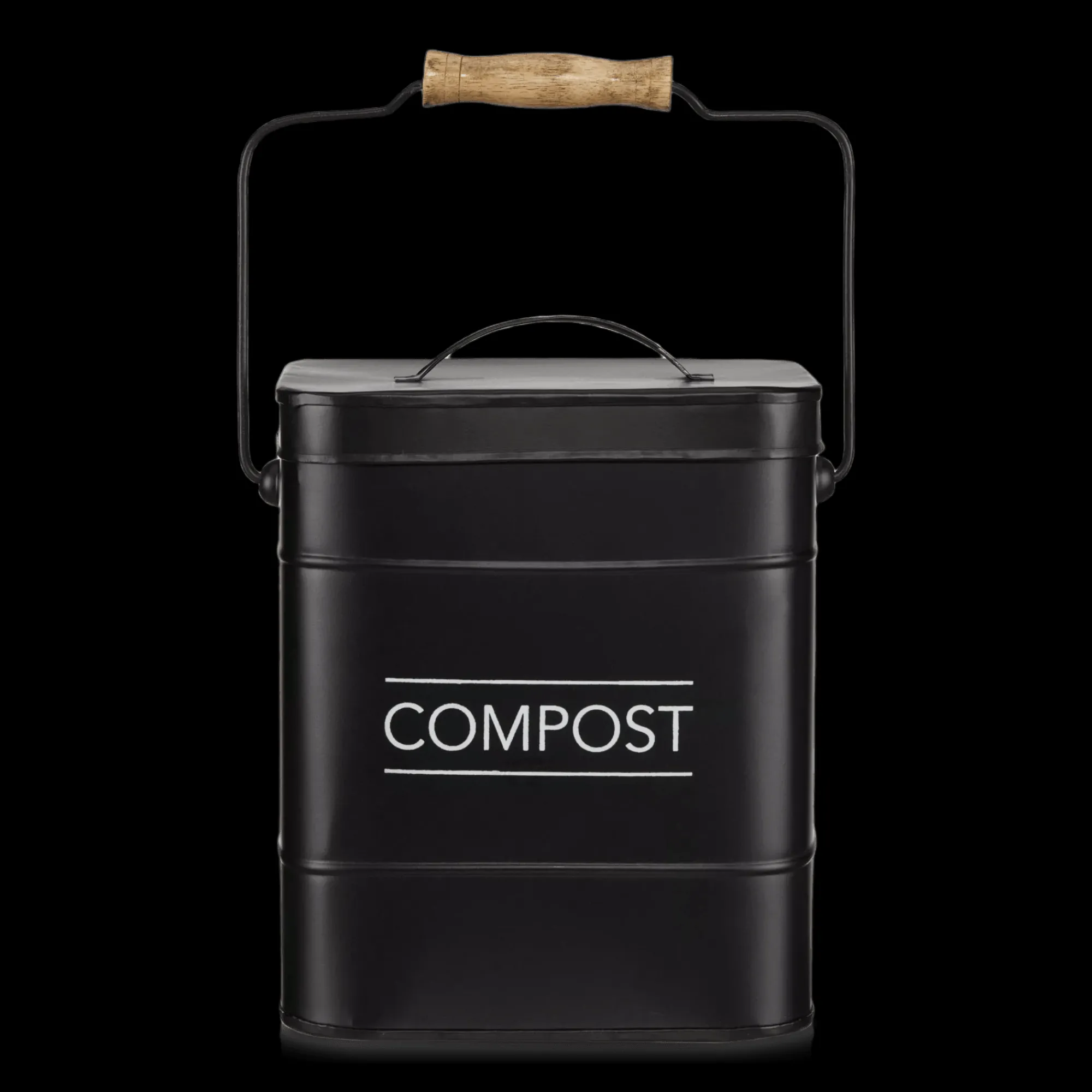 Outlet Bouclair Compost Rustic Metal Bin
