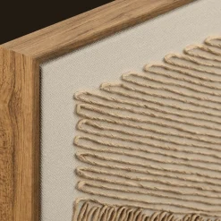 Clearance Bouclair Corded Abstract Framed Art