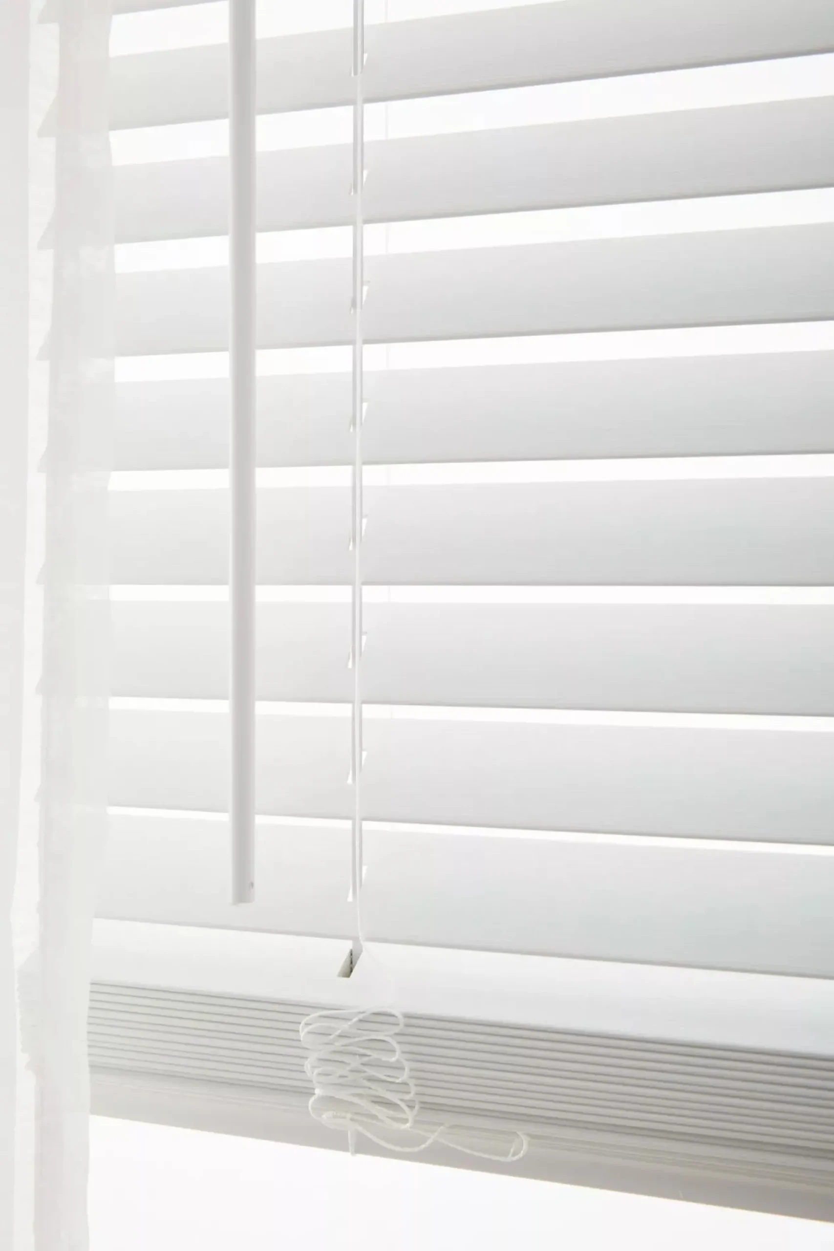 Outlet Bouclair Cordless Faux Wood Blinds - Easy Lift & Tilt