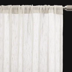 Outlet Bouclair Cream Eneca Back-Tab/Rod-Pocket Curtain