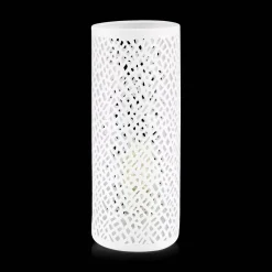 Sale Bouclair Cut-Out Ceramic Tube Table Lamp