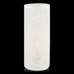 Sale Bouclair Cut-Out Ceramic Tube Table Lamp