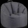 Sale Bouclair Dark Grey Canvas Bean Bag