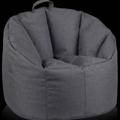 Sale Bouclair Dark Grey Canvas Bean Bag