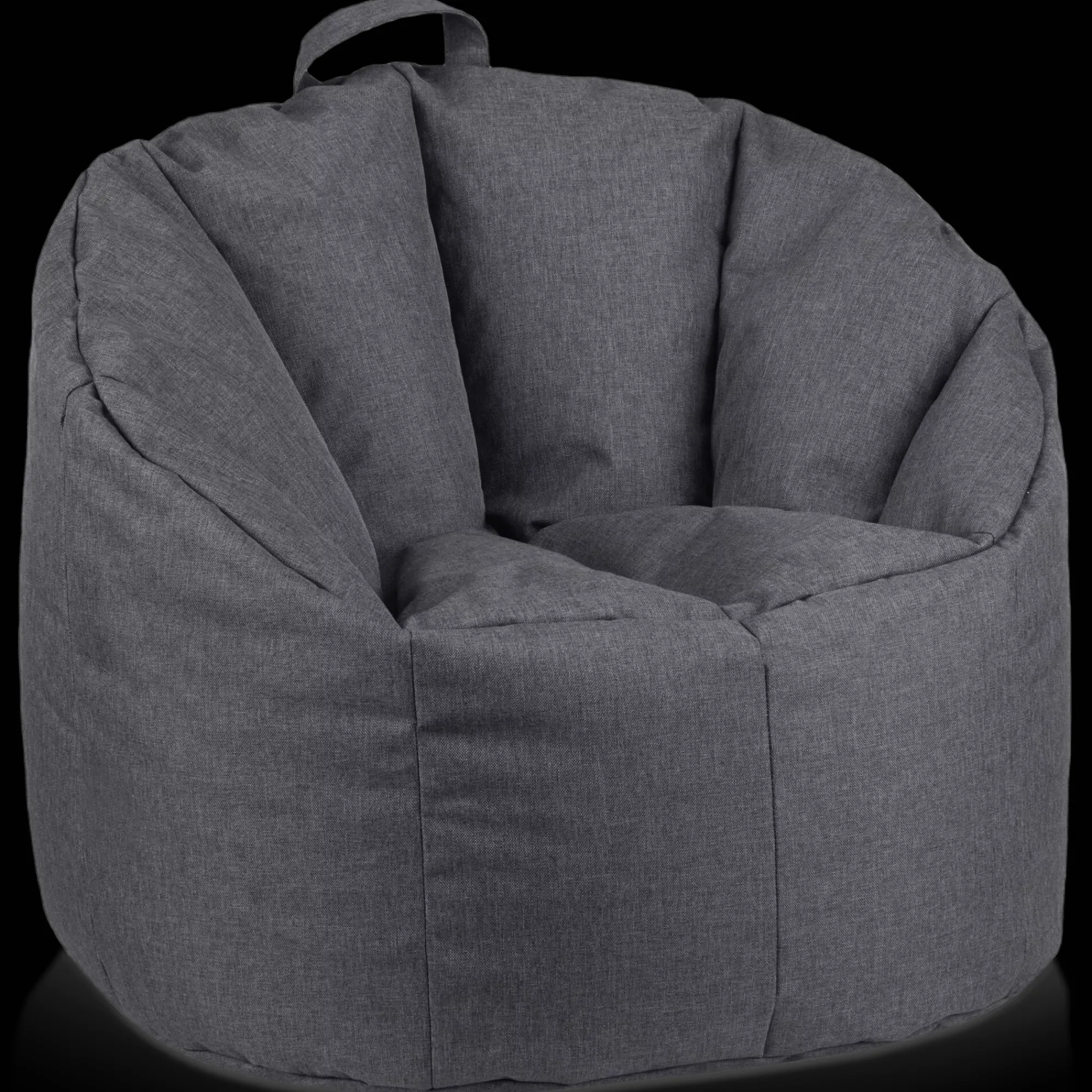 Sale Bouclair Dark Grey Canvas Bean Bag