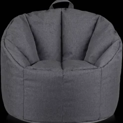 Sale Bouclair Dark Grey Canvas Bean Bag