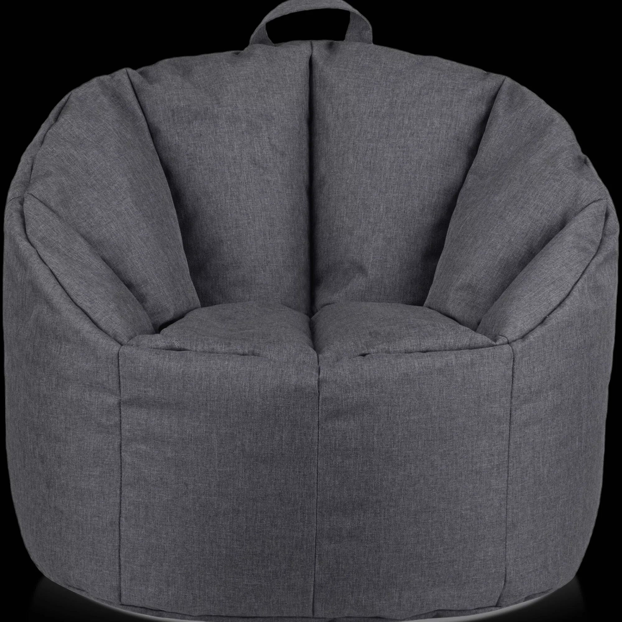 Sale Bouclair Dark Grey Canvas Bean Bag
