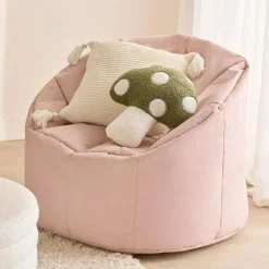 Sale Bouclair Dark Grey Canvas Bean Bag