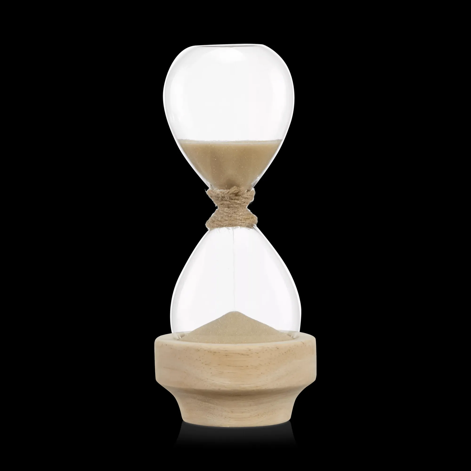 Outlet Bouclair Decorative Hourglass with Wood Base