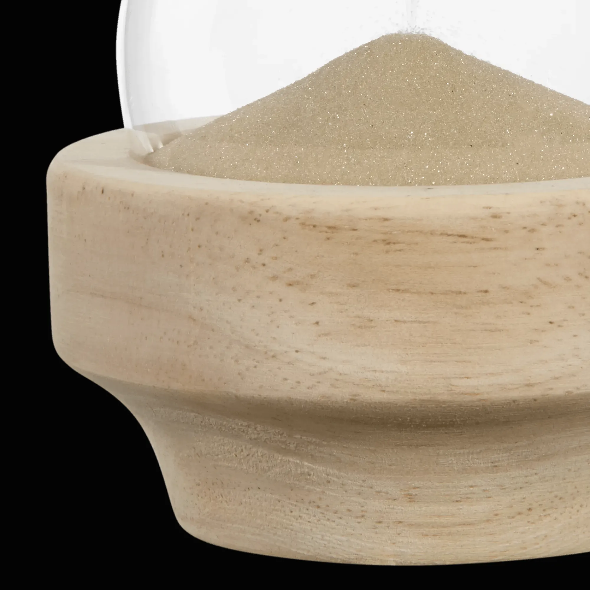 Outlet Bouclair Decorative Hourglass with Wood Base