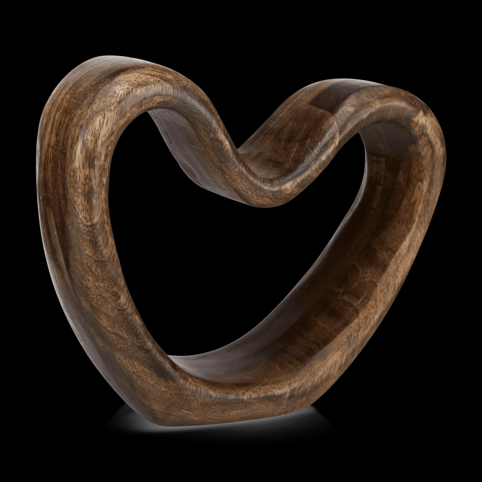 Online Bouclair Decorative Mango Wood Heart