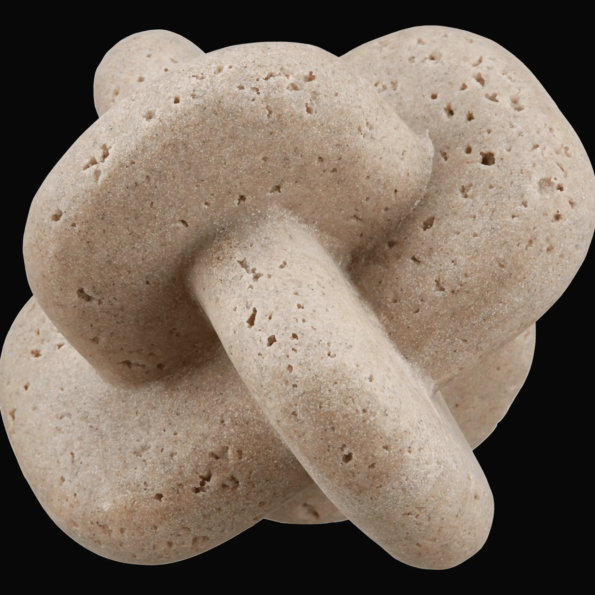 Bouclair Decorative Speckled Ceramic Knot