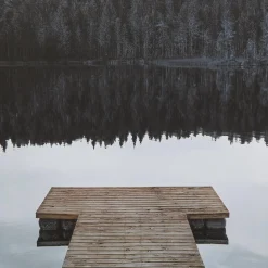 New Bouclair Dock with Mountain View Printed Canvas