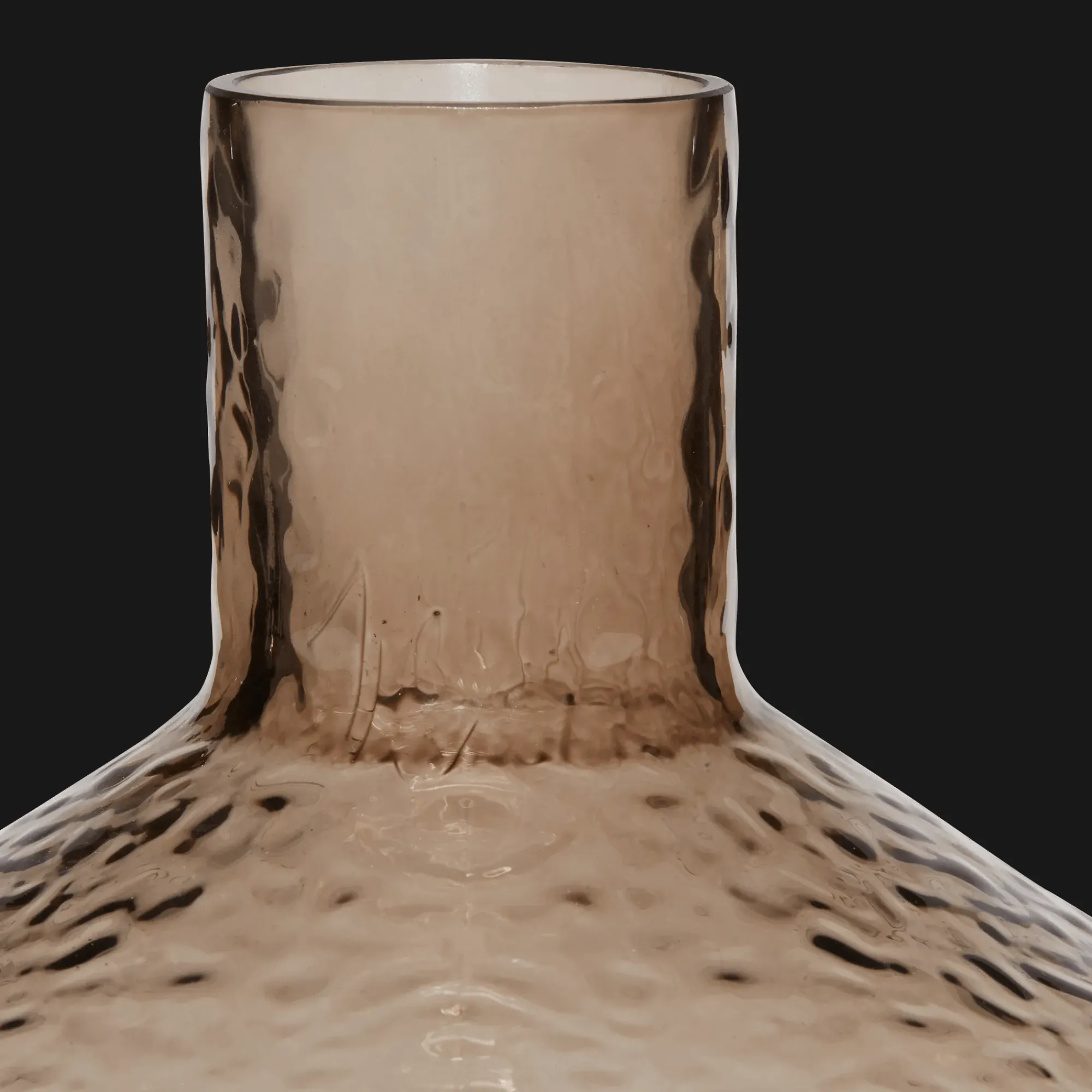 New Bouclair Embossed Decorative Glass Vase