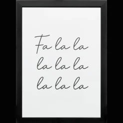 Bouclair FA LA LA Canvas Framed Art