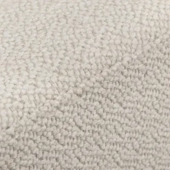 Discount Bouclair Fabric and Black Metal Bench