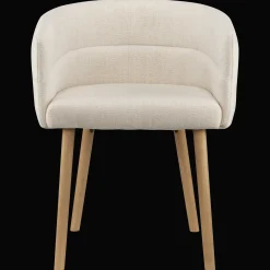 Best Bouclair Fabric and Mango Wood Accent Chair