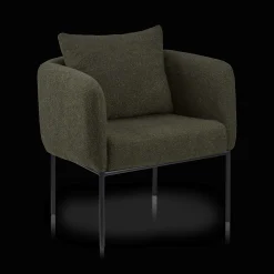 Hot Bouclair Fabric and Metal Accent Chair
