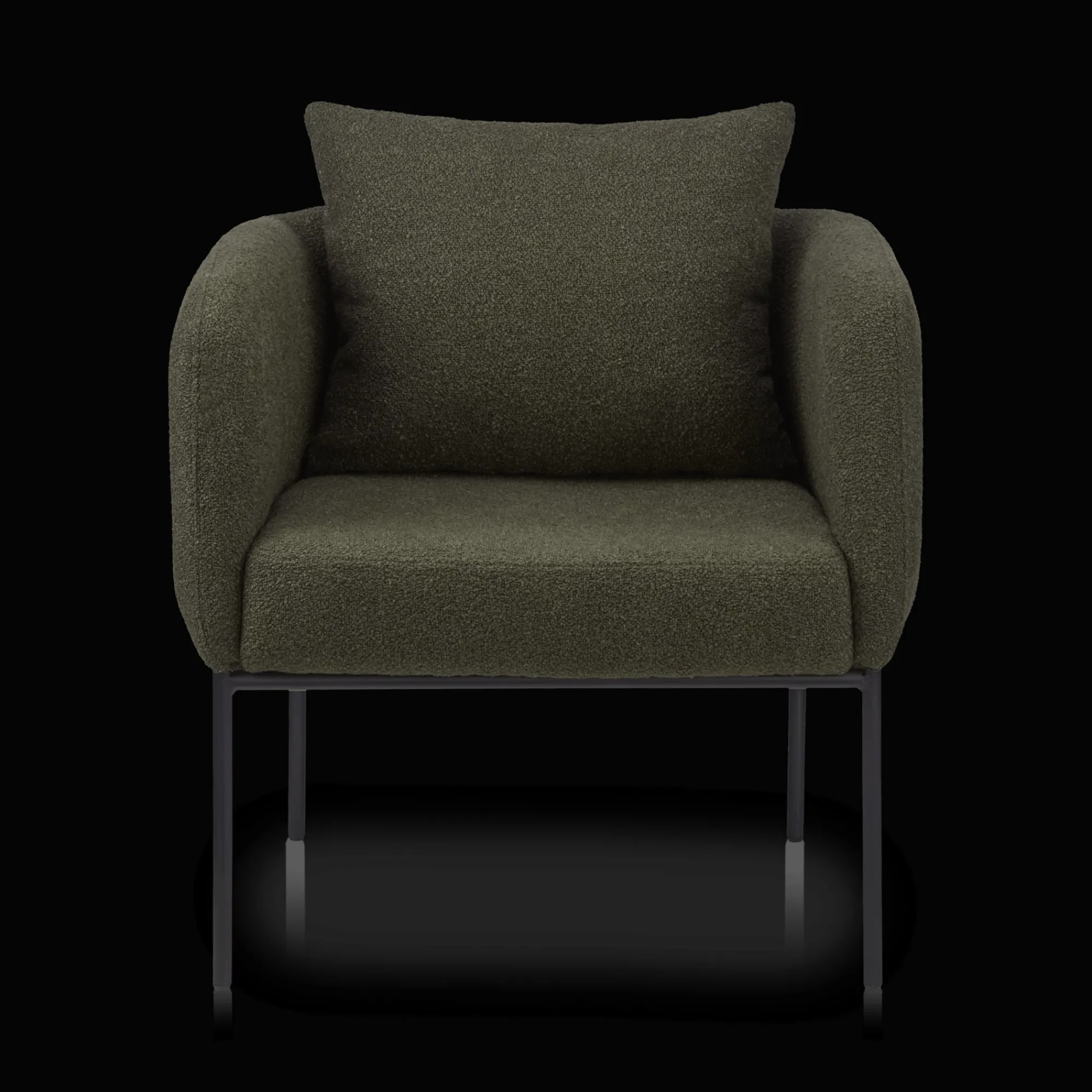 Hot Bouclair Fabric and Metal Accent Chair