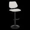 Hot Bouclair Fabric and Metal Adjustable Counter Stool
