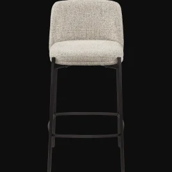 Best Bouclair Fabric and Metal Bar Stool