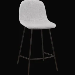 Sale Bouclair Fabric and Metal Bar Stool
